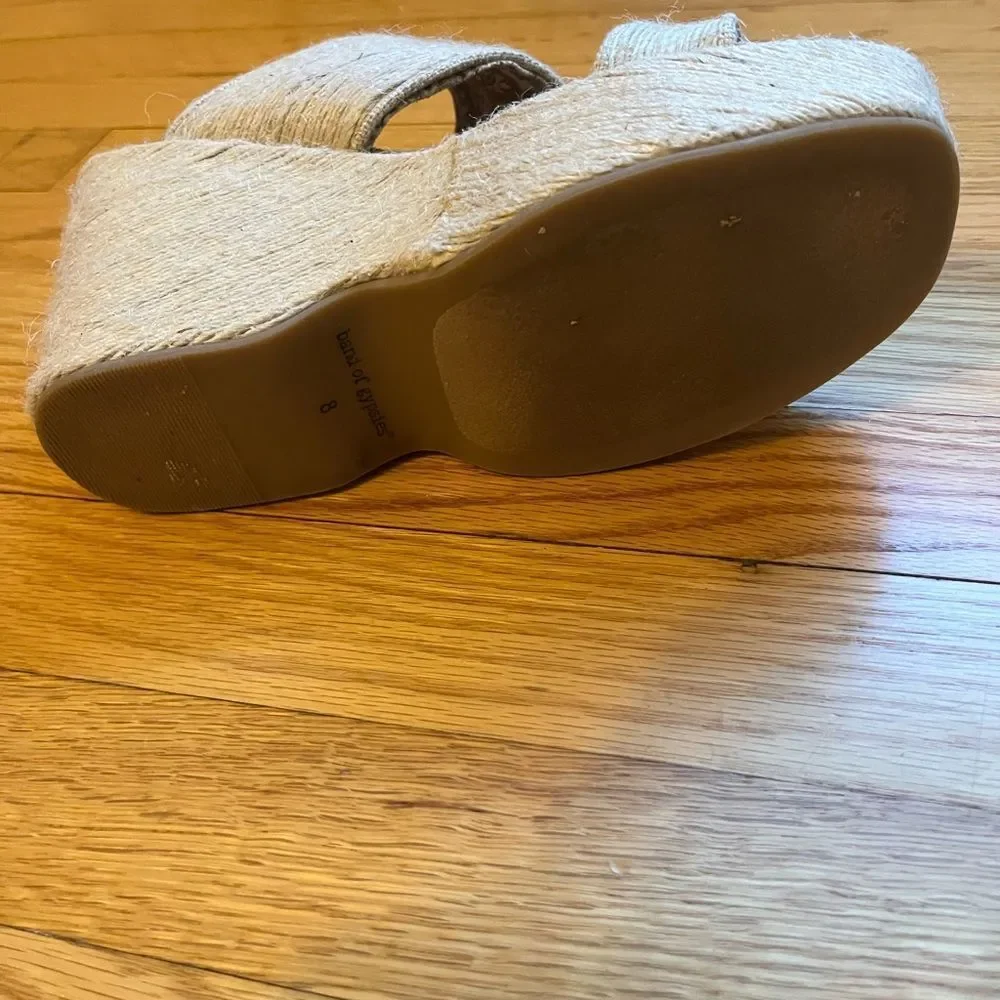 Gently used Band of Gypsies 4 inch Wedges Size 8 - good condition!